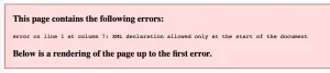 wordpress站点地图报错:error on line 2 at column 6: XML declaration allowed only at the start of the document 问题解析-好运源码